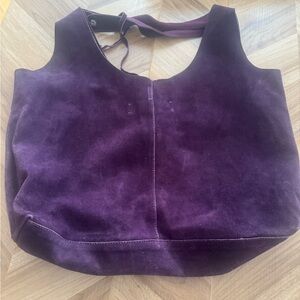 Free People Purple Suede Bag